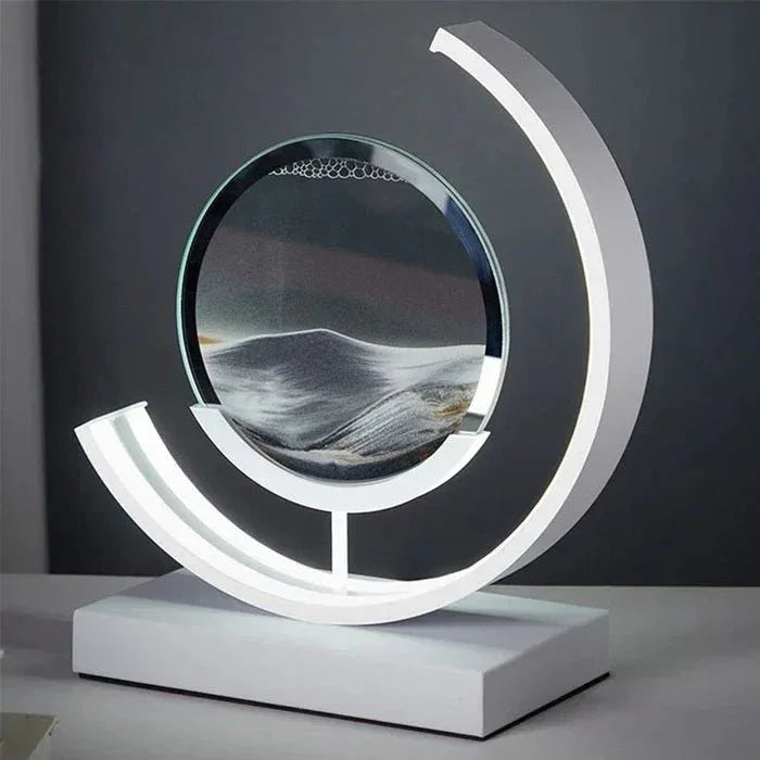SandAura™ – lampe de table design relaxante à sable mouvant 360° - RONDOR - Rondor
