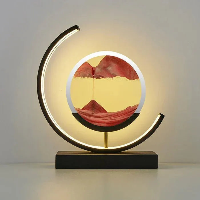 SandAura™ – lampe de table design relaxante à sable mouvant 360° - RONDOR - Rondor
