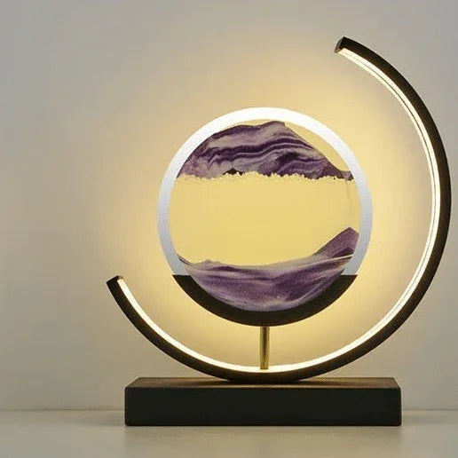 SandAura™ – lampe de table design relaxante à sable mouvant 360° - RONDOR - Rondor