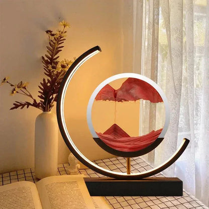SandAura™ – lampe de table design relaxante à sable mouvant 360° - RONDOR - Rondor