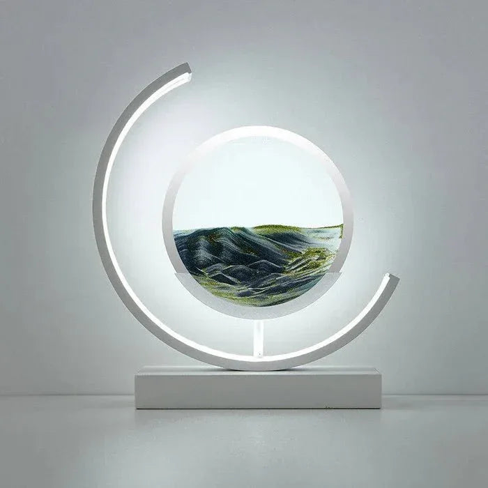 SandAura™ – lampe de table design relaxante à sable mouvant 360° - RONDOR - Rondor