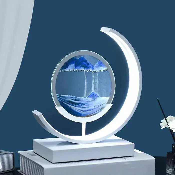 SandAura™ – lampe de table design relaxante à sable mouvant 360° - RONDOR - Rondor