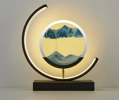 SandAura™ – lampe de table design relaxante à sable mouvant 360° - RONDOR - Rondor