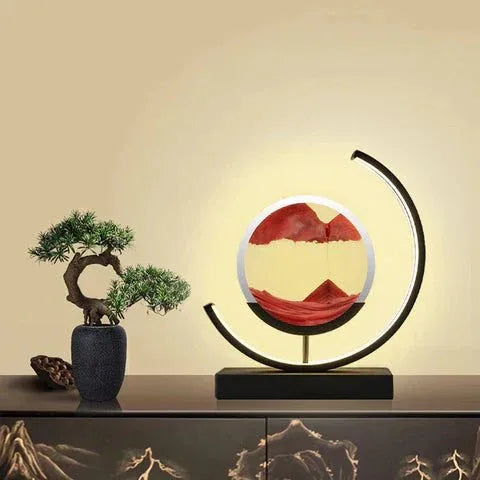 SandAura™ – lampe de table design relaxante à sable mouvant 360° - RONDOR - Rondor