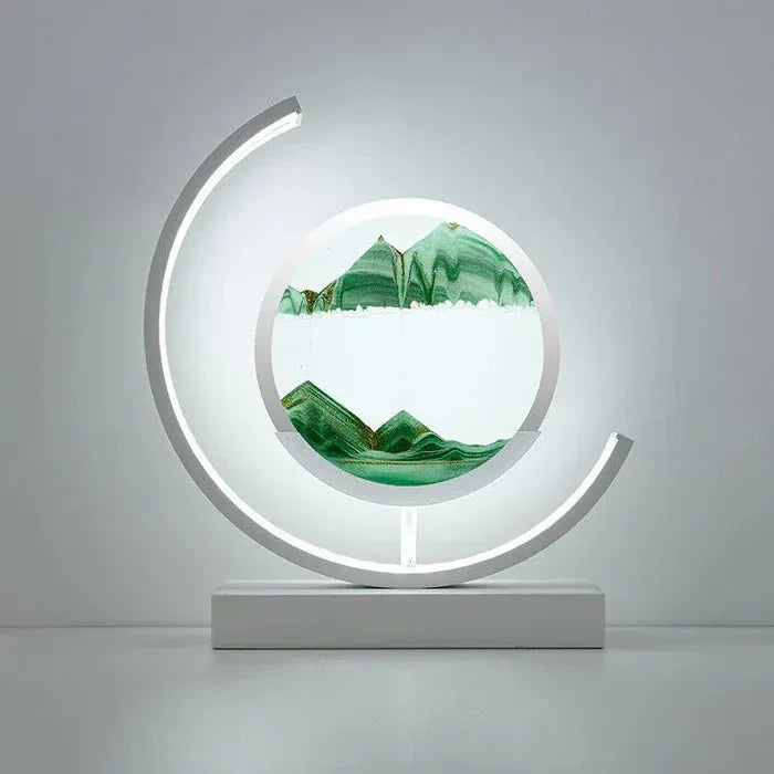 SandAura™ – lampe de table design relaxante à sable mouvant 360° - RONDOR - Rondor