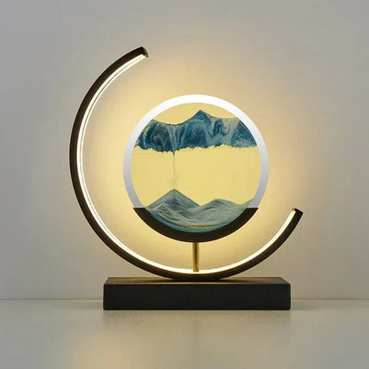 SandAura™ – lampe de table design relaxante à sable mouvant 360° - RONDOR - Rondor