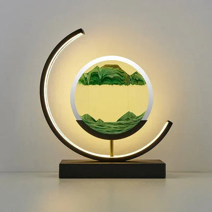 SandAura™ – lampe de table design relaxante à sable mouvant 360° - RONDOR - Rondor