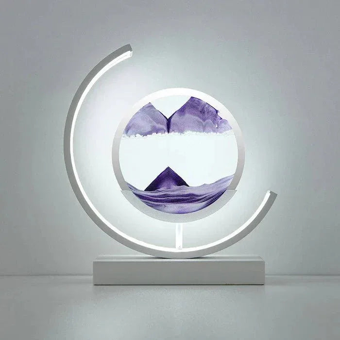 SandAura™ – lampe de table design relaxante à sable mouvant 360° - RONDOR - Rondor