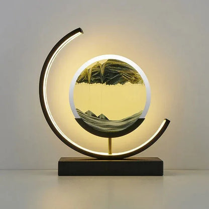 SandAura™ – lampe de table design relaxante à sable mouvant 360° - RONDOR - Rondor