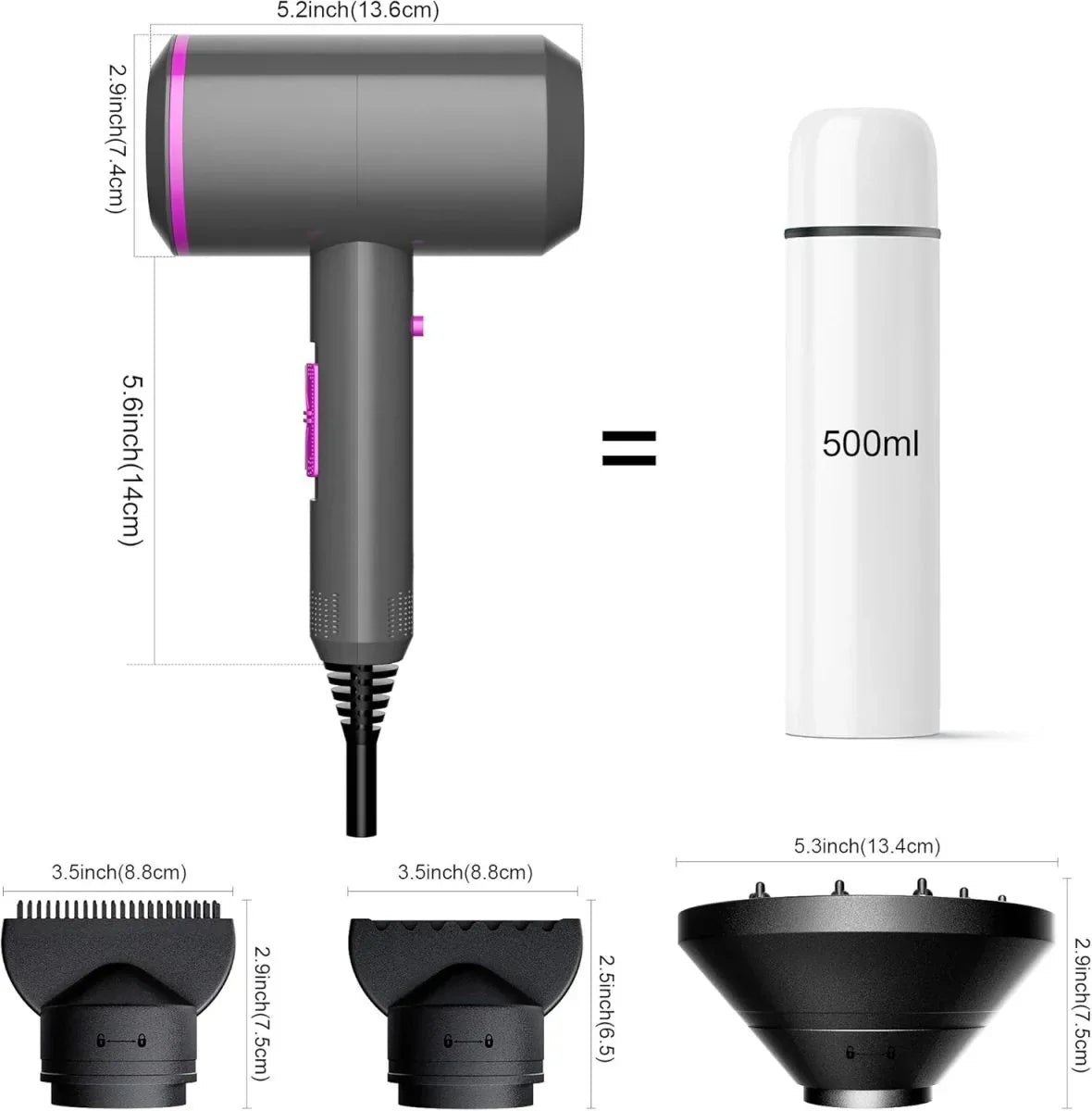 Seche cheveu diffuseur - Ionéa™ - Rondor