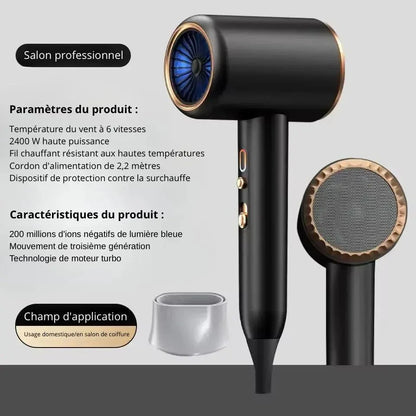 Sèche - cheveux PowerGloss 2400W – Technologie ionique & design élégant pour tous types de cheveux - Rondor