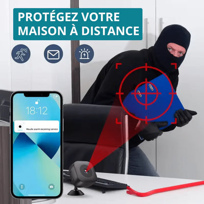 Sécurisez Votre Espace en Toute Simplicité avec Notre Mini Caméra Sans Fil - Rondor