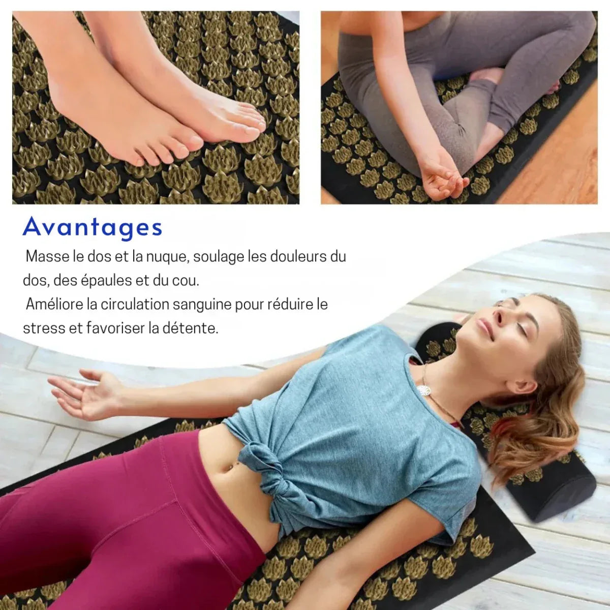 SereniMat™ Tapis Bien - être Acupression Corps Entier - Rondor