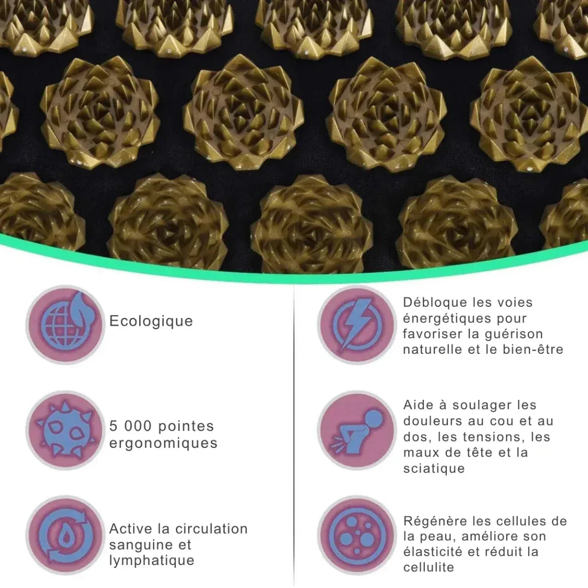SereniMat™ Tapis Bien - être Acupression Corps Entier - Rondor