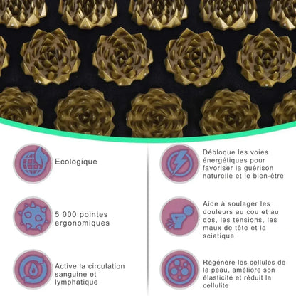 SereniMat™ Tapis Bien - être Acupression Corps Entier - Rondor