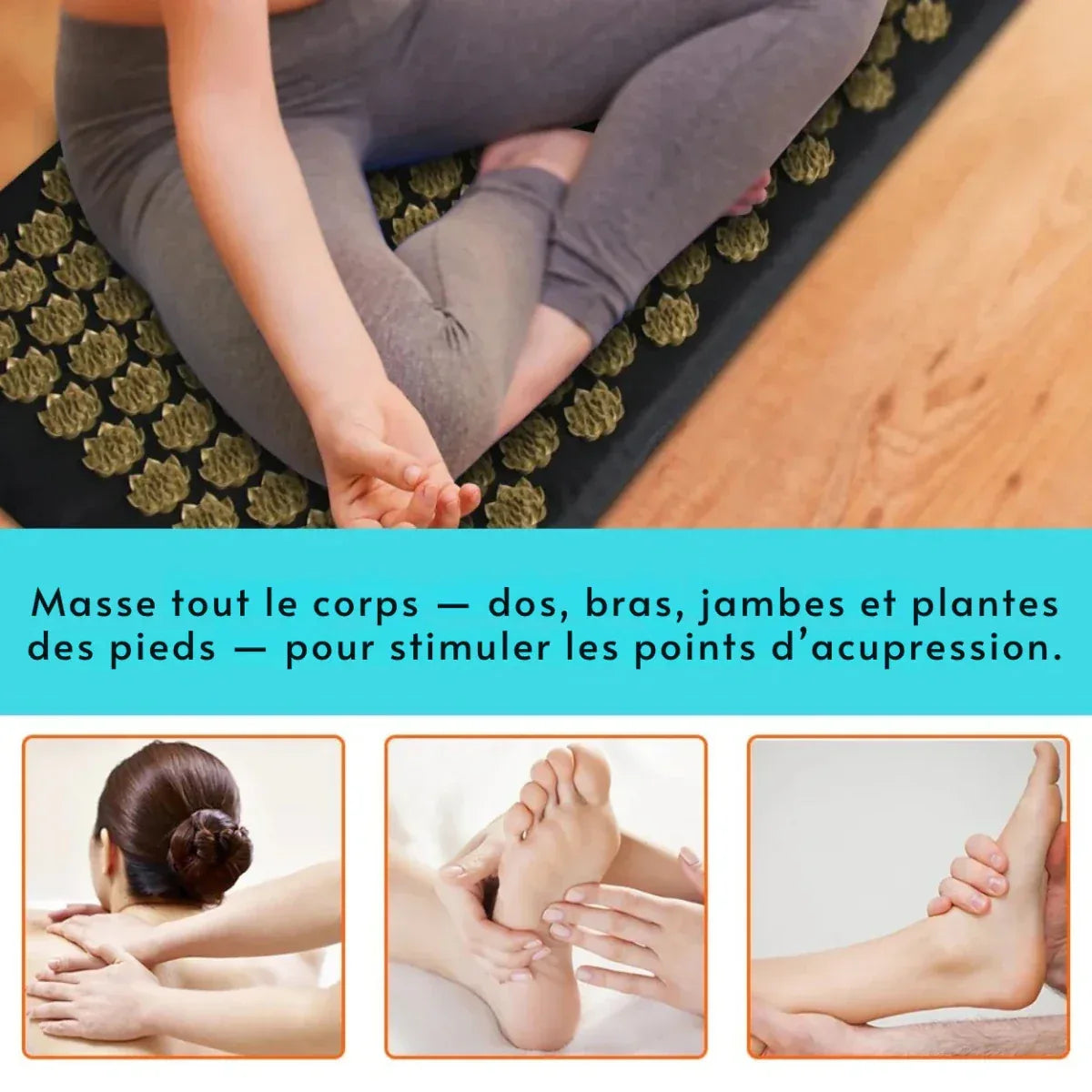 SereniMat™ Tapis Bien - être Acupression Corps Entier - Rondor