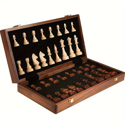 Set d’Échecs en Bois Massif Premium – Échiquier Pliable - Rondor