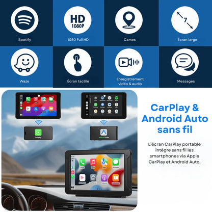 Smart Car Play Pro – Écran 7’’ HD, Apple CarPlay & Android Auto | Conduite Connectée | RONDOR - Rondor