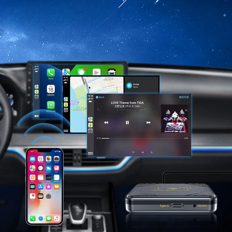 SmartDrive™ – Adaptateur CarPlay Sans Fil & Centre Multimédia pour Voiture - Rondor