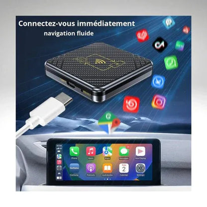 SmartDrive™ – Adaptateur CarPlay Sans Fil & Centre Multimédia pour Voiture - Rondor