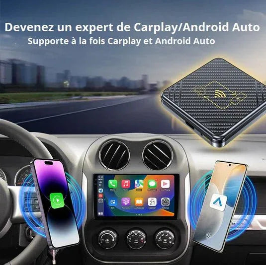 SmartDrive™ – Adaptateur CarPlay Sans Fil & Centre Multimédia pour Voiture - Rondor
