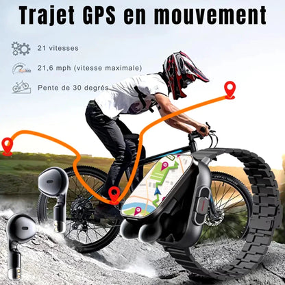 Smartwatch Bluetooth avec Écouteurs Sans Fil - Rondor