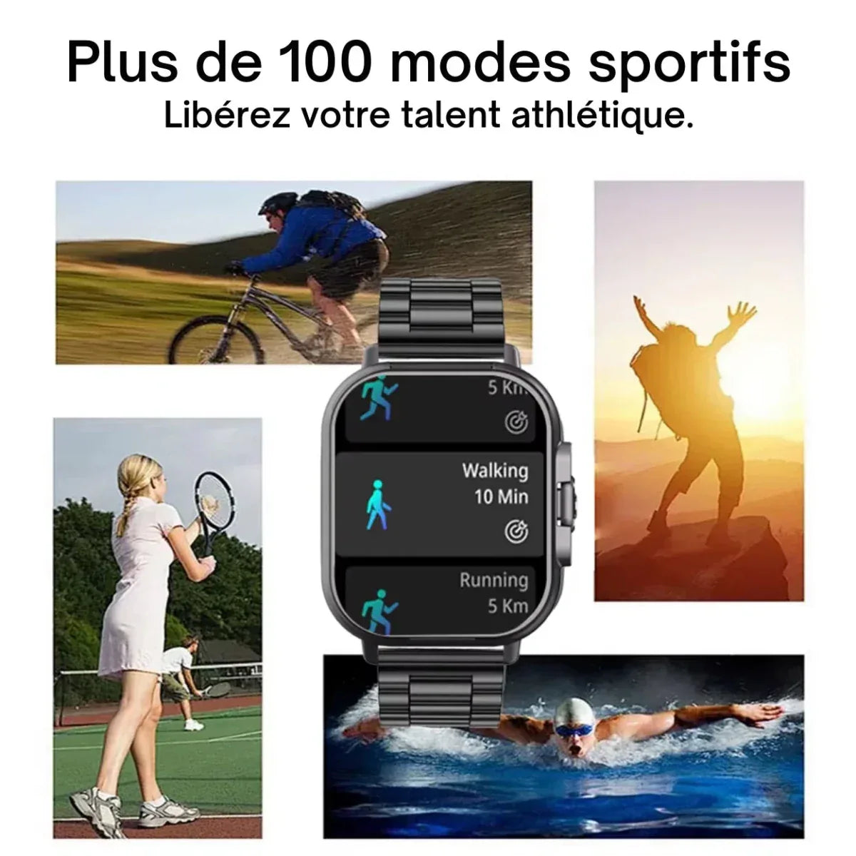 Smartwatch Bluetooth avec Écouteurs Sans Fil - Rondor