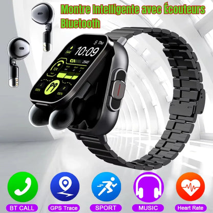 Smartwatch Bluetooth avec Écouteurs Sans Fil - Rondor
