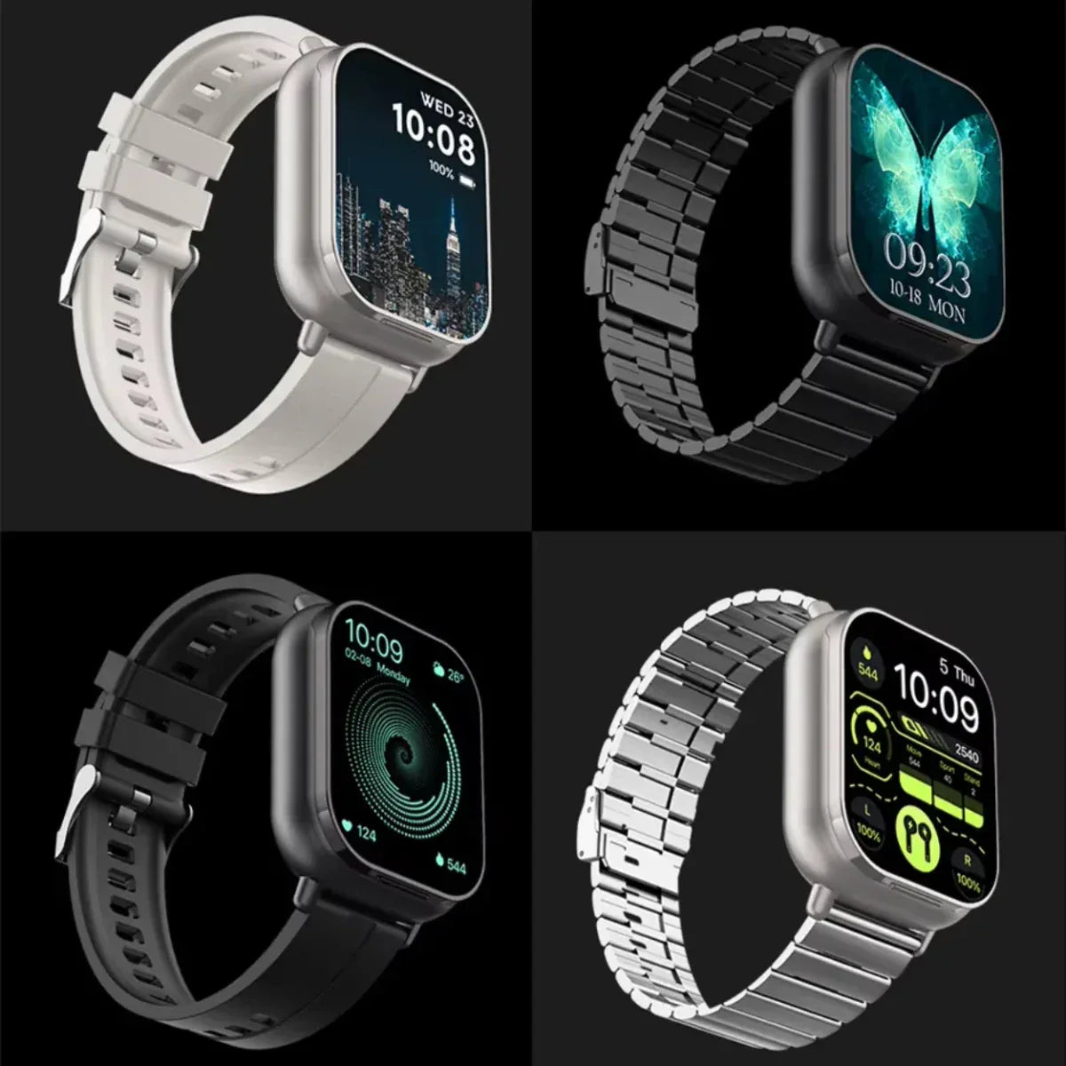 Smartwatch Bluetooth avec Écouteurs Sans Fil - Rondor