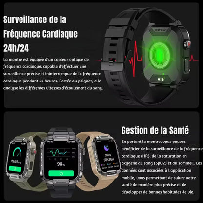 Smartwatch MK66 - Résistance - Technologie et Style en Un Seul Geste - Rondor