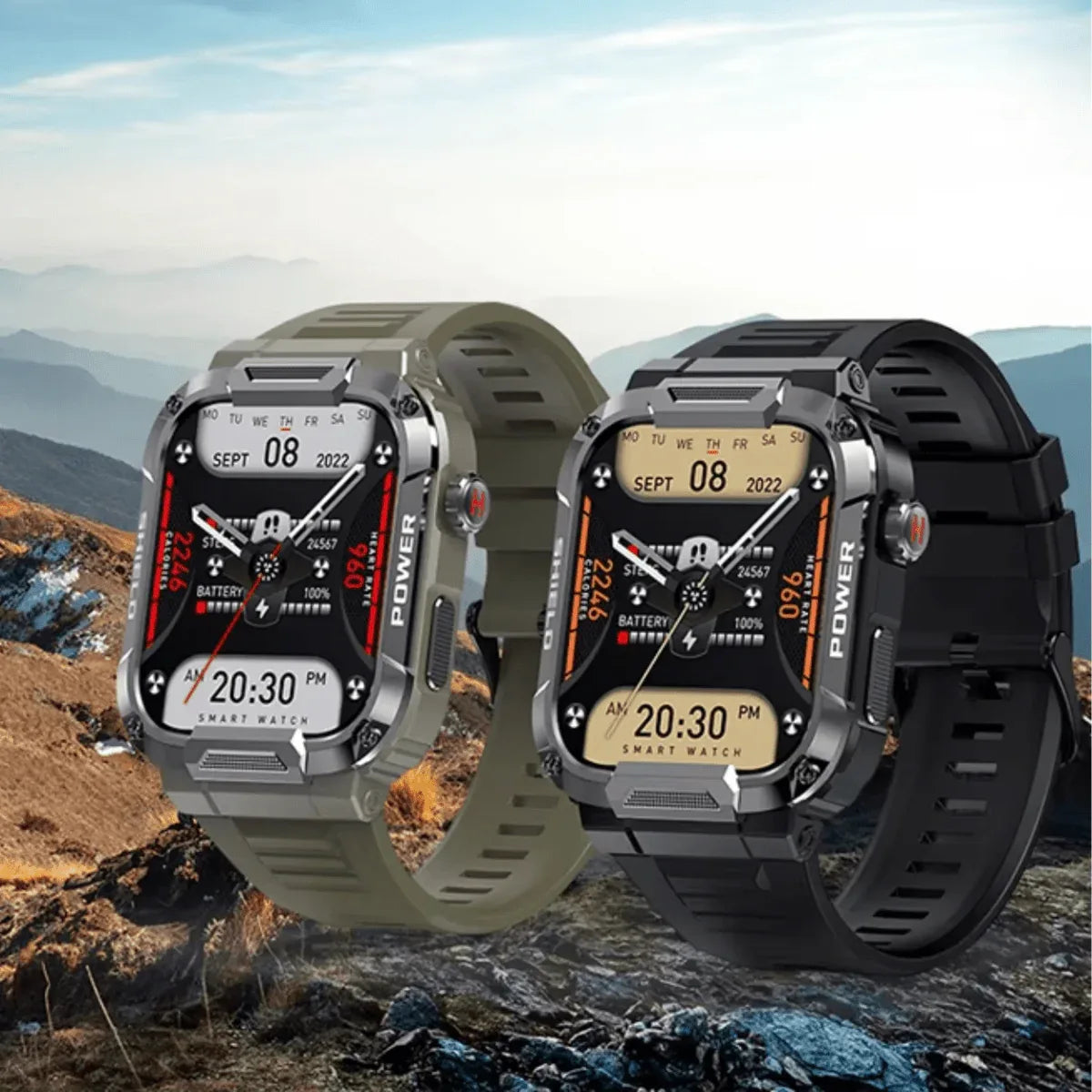 Smartwatch MK66 - Résistance - Technologie et Style en Un Seul Geste - Rondor