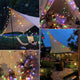 Guirlande solaire à globes LED givrés - ambiance au jardin