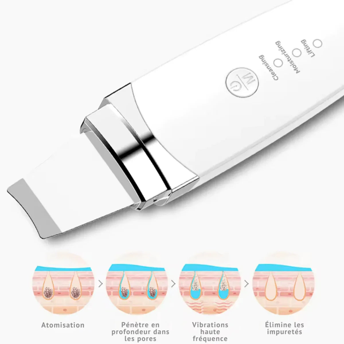 Spatule Ultrasonique Visage - Rondor