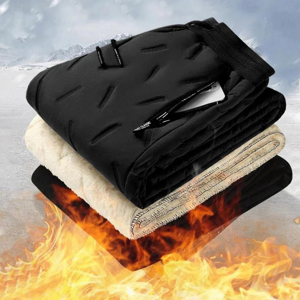 Winter Heated Quilted Pants with Fleece and Heating Zones, Ski Jackets