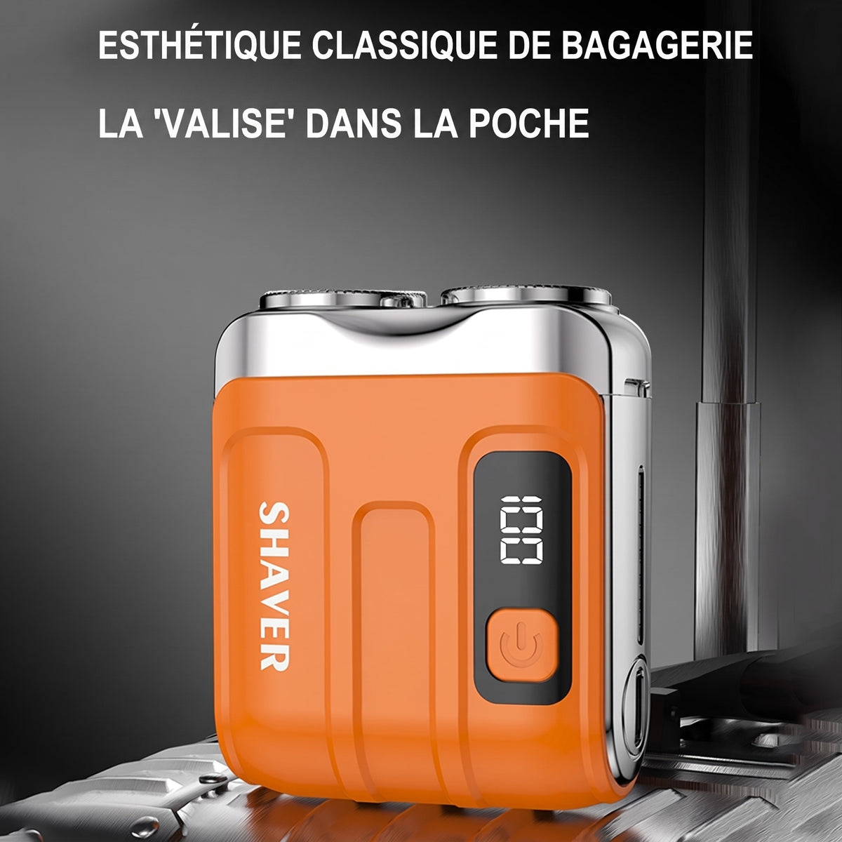Mini rasoir électrique portable pour homme – Compact et rechargeable – Utilisation à sec ou humide, idéal pour les voyages ou le sac de sport – rasage rapide et en douceur