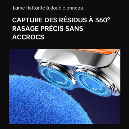 Mini rasoir électrique portable pour homme – Compact et rechargeable – Utilisation à sec ou humide, idéal pour les voyages ou le sac de sport – rasage rapide et en douceur