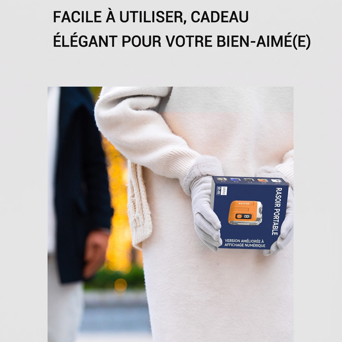 Mini rasoir électrique portable pour homme – Compact et rechargeable – Utilisation à sec ou humide, idéal pour les voyages ou le sac de sport – rasage rapide et en douceur