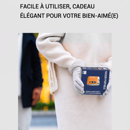 Mini rasoir électrique portable pour homme – Compact et rechargeable – Utilisation à sec ou humide, idéal pour les voyages ou le sac de sport – rasage rapide et en douceur