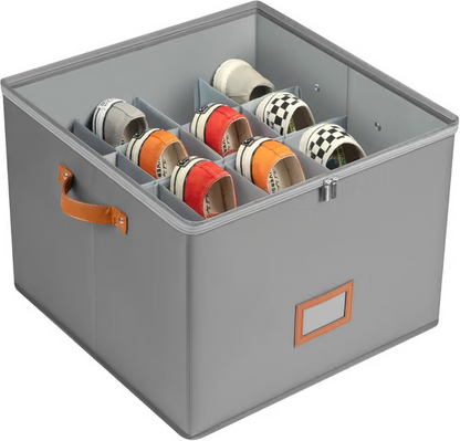 Boîte de rangement en tissu pour chaussures – Pliable, grande capacité, anti-poussière et respirante pour placard et chambre