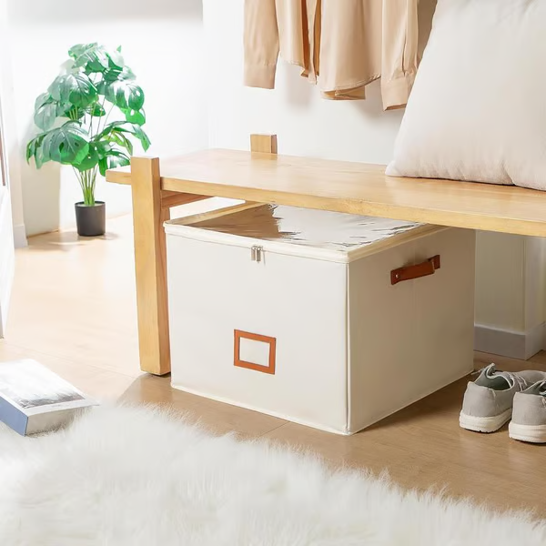Boîte de rangement en tissu pour chaussures – Pliable, grande capacité, anti-poussière et respirante pour placard et chambre