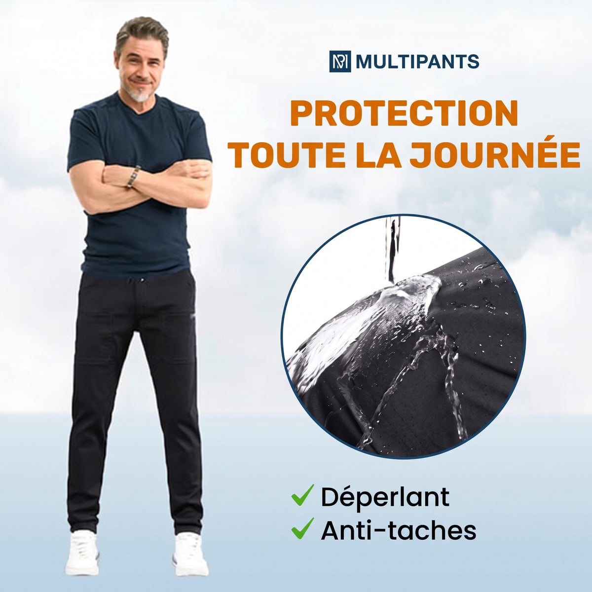 MultiPants – Pantalon cargo durable multi-poches très extensible