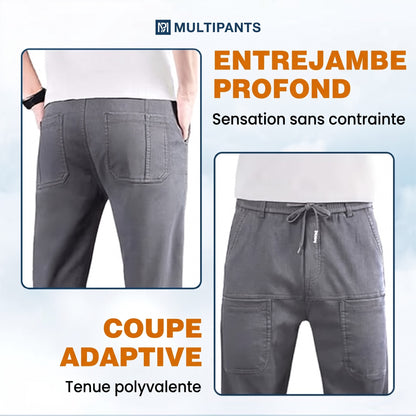 MultiPants – Pantalon cargo durable multi-poches très extensible
