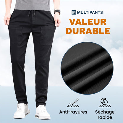MultiPants – Pantalon cargo durable multi-poches très extensible
