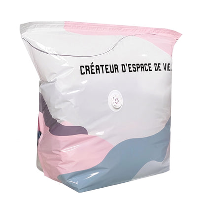 Grand Sac de Rangement Sous Vide Compressible – Sans Pompe, Étanche & Idéal Pour Gagner De La Place Dans Les Valises Et À La Maison