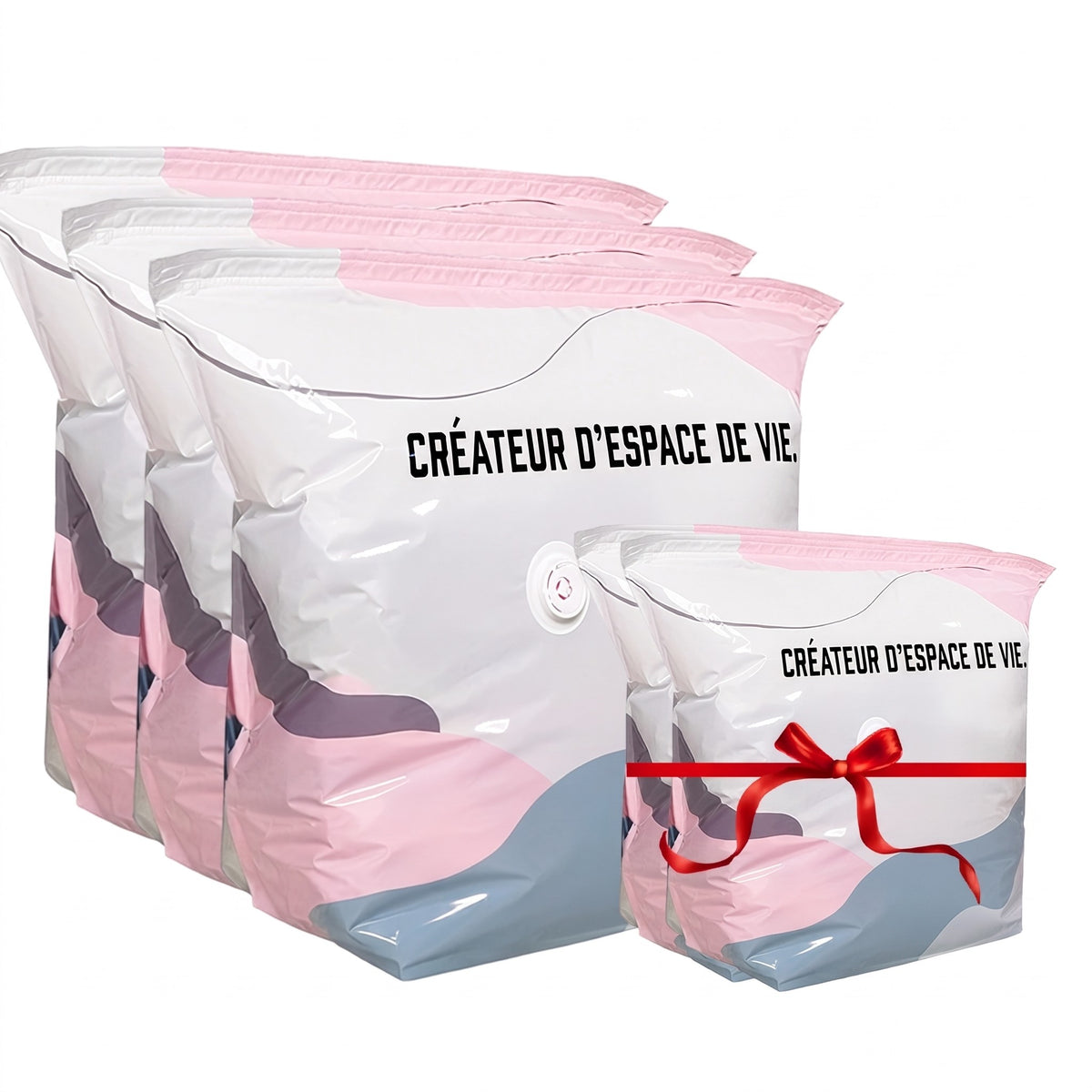 Grand Sac de Rangement Sous Vide Compressible – Sans Pompe, Étanche & Idéal Pour Gagner De La Place Dans Les Valises Et À La Maison