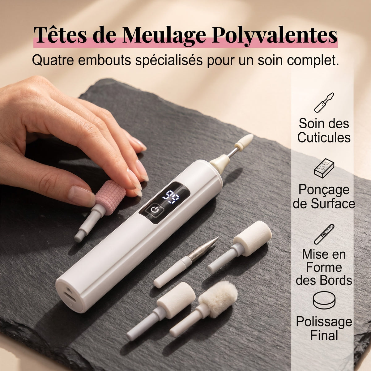 Polisseuse à ongles électrique professionnelle