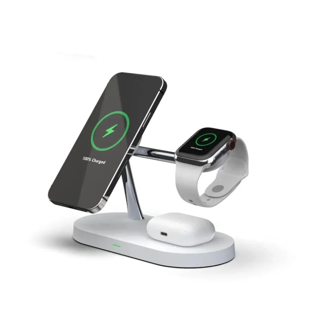Station De Charge Sans Fil 3 En 1 Avec Port USB - C Supplémentaire Pour Téléphone, Montre Et Écouteurs - Rondor