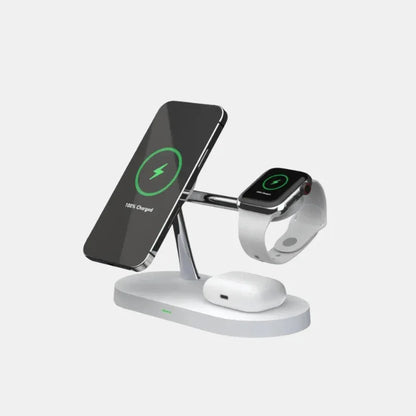 Station De Charge Sans Fil 3 En 1 Avec Port USB - C Supplémentaire Pour Téléphone, Montre Et Écouteurs - Rondor