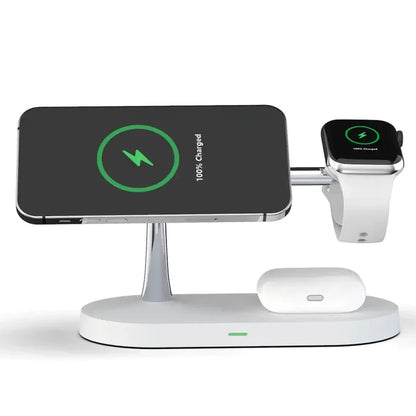 Station De Charge Sans Fil 3 En 1 Avec Port USB - C Supplémentaire Pour Téléphone, Montre Et Écouteurs - Rondor