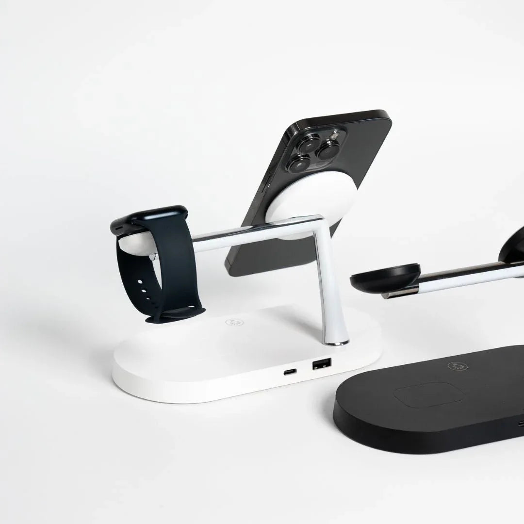 Station De Charge Sans Fil 3 En 1 Avec Port USB - C Supplémentaire Pour Téléphone, Montre Et Écouteurs - Rondor